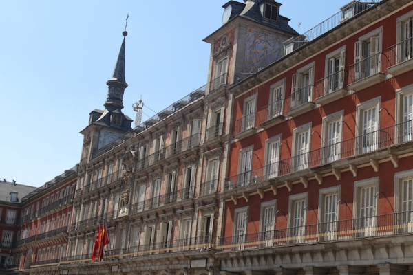 Plaza Mayor de Madri, España.